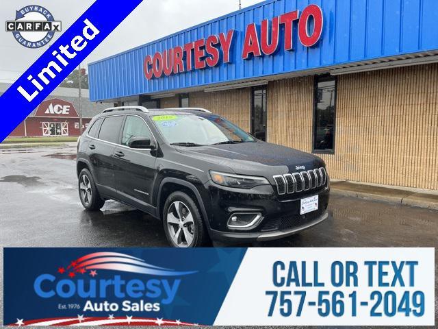 used 2019 Jeep Cherokee car, priced at $21,000