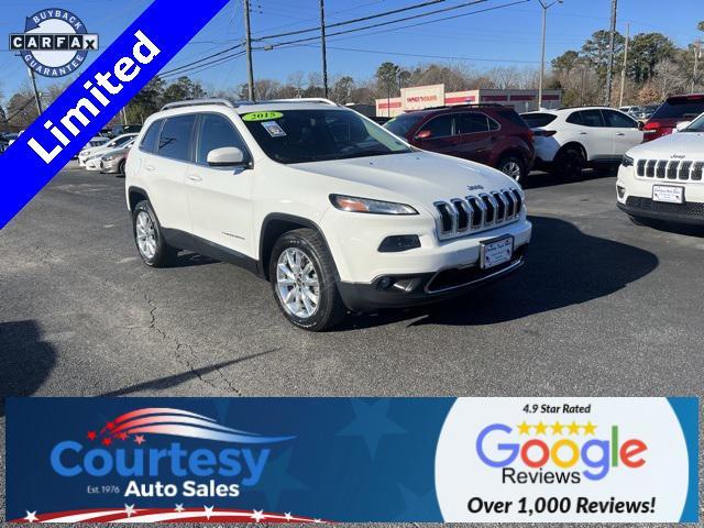 used 2015 Jeep Cherokee car, priced at $14,000