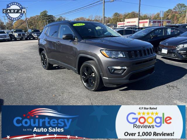 used 2021 Jeep Compass car, priced at $18,988