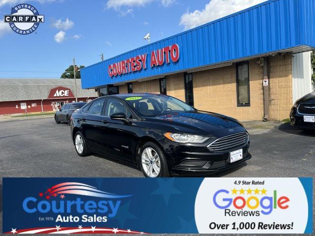 used 2018 Ford Fusion Hybrid car, priced at $16,988