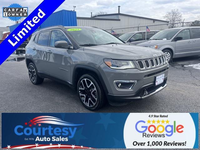 used 2021 Jeep Compass car, priced at $20,988