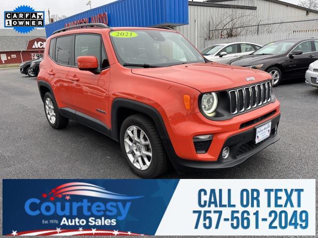 used 2021 Jeep Renegade car, priced at $20,000