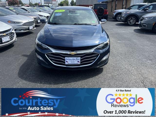 used 2021 Chevrolet Malibu car, priced at $17,988