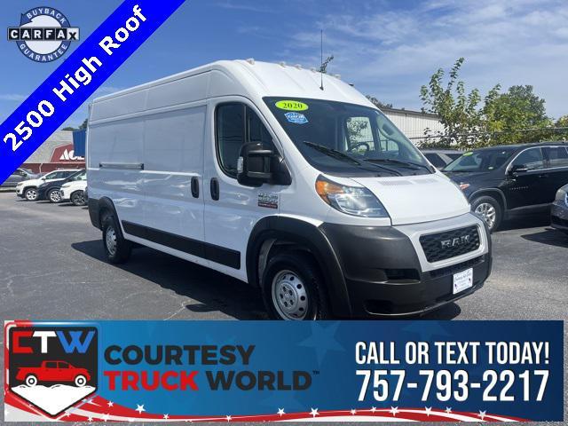 used 2020 Ram ProMaster 2500 car, priced at $28,489