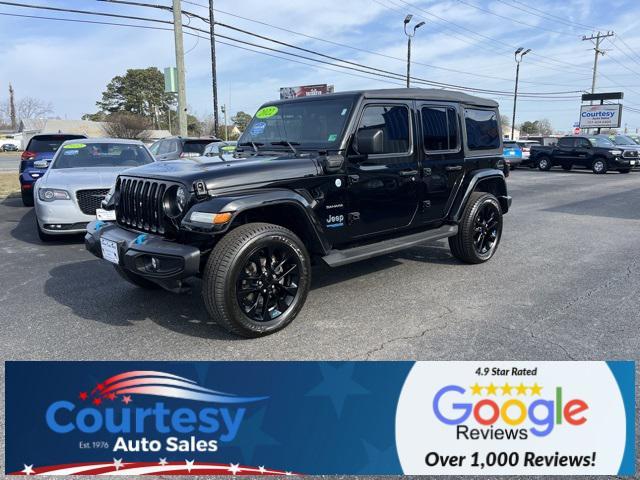 used 2022 Jeep Wrangler Unlimited 4xe car, priced at $34,588