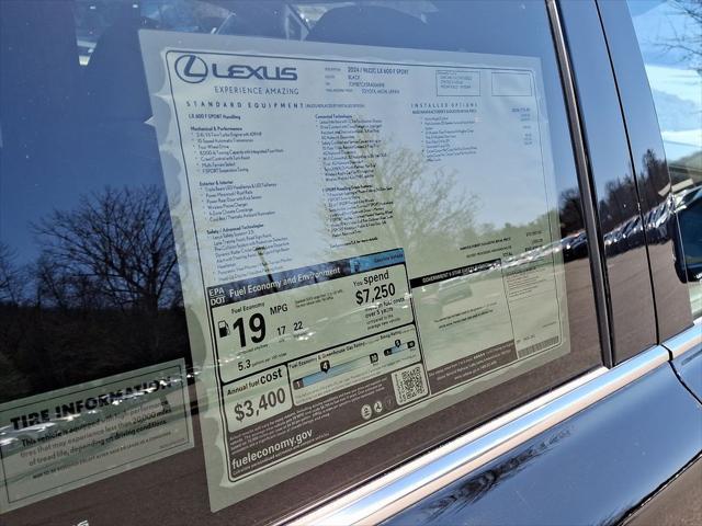 new 2024 Lexus LX 600 car, priced at $113,400