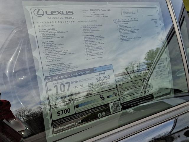 new 2024 Lexus RZ 450e car, priced at $60,795