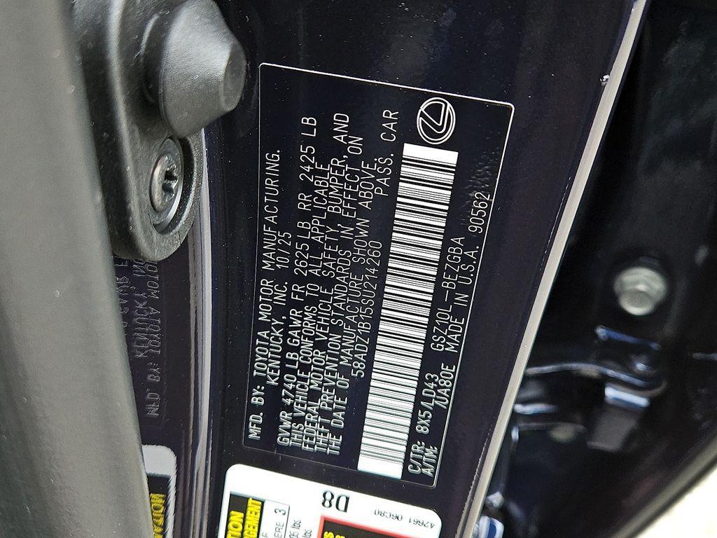 new 2025 Lexus ES 350 car, priced at $49,410