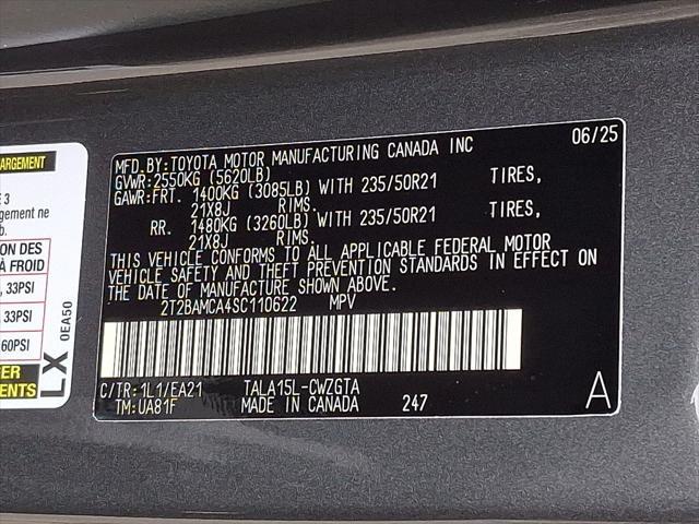 new 2025 Lexus RX 350 car, priced at $58,929