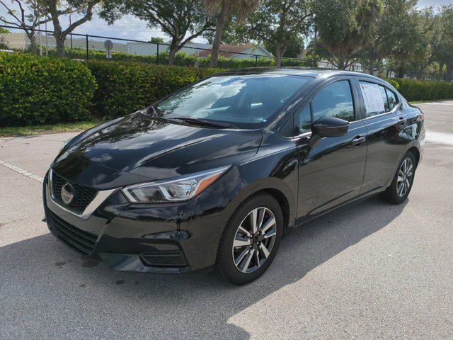 used 2021 Nissan Versa car, priced at $12,000