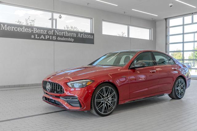 new 2025 Mercedes-Benz AMG C 43 car, priced at $76,360