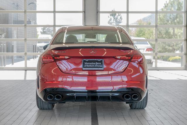 new 2025 Mercedes-Benz AMG C 43 car, priced at $76,360