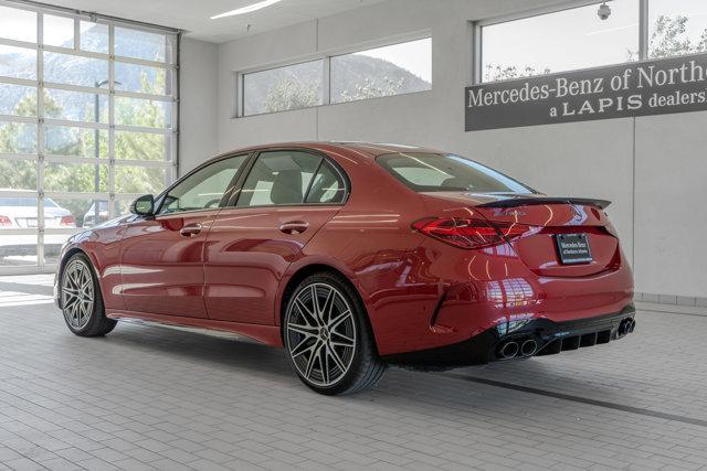 new 2025 Mercedes-Benz AMG C 43 car, priced at $76,360
