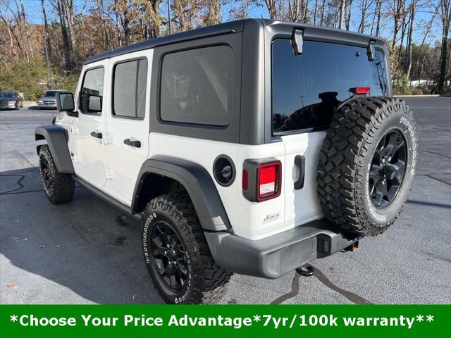 used 2021 Jeep Wrangler car, priced at $37,850