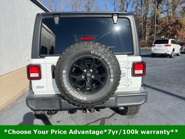 used 2021 Jeep Wrangler car, priced at $37,850