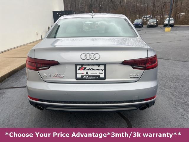 used 2018 Audi A4 car, priced at $19,400