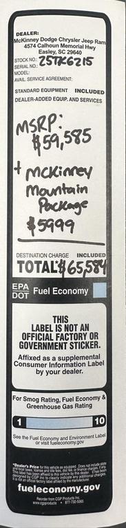 new 2025 Ram 1500 car, priced at $49,706