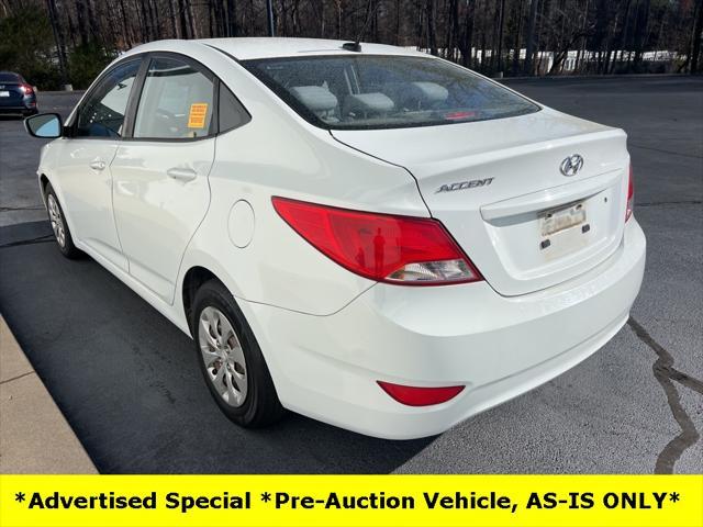 used 2015 Hyundai Accent car, priced at $6,300