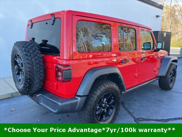 used 2021 Jeep Wrangler car, priced at $34,525