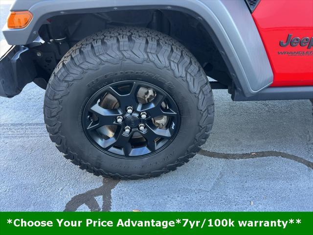 used 2021 Jeep Wrangler car, priced at $34,525