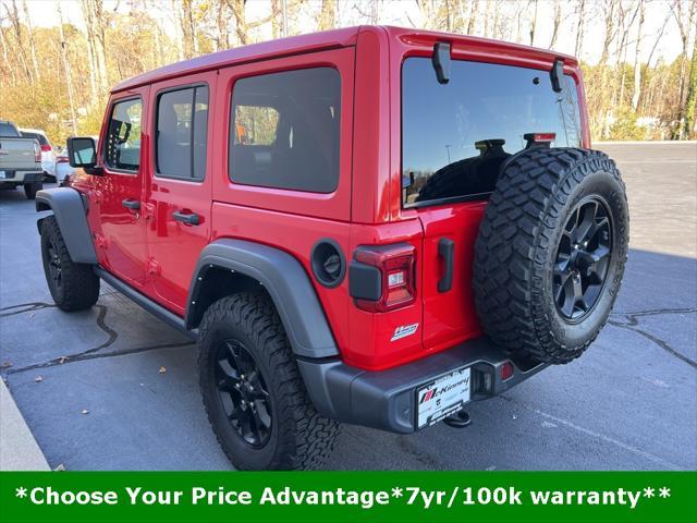 used 2021 Jeep Wrangler car, priced at $34,525