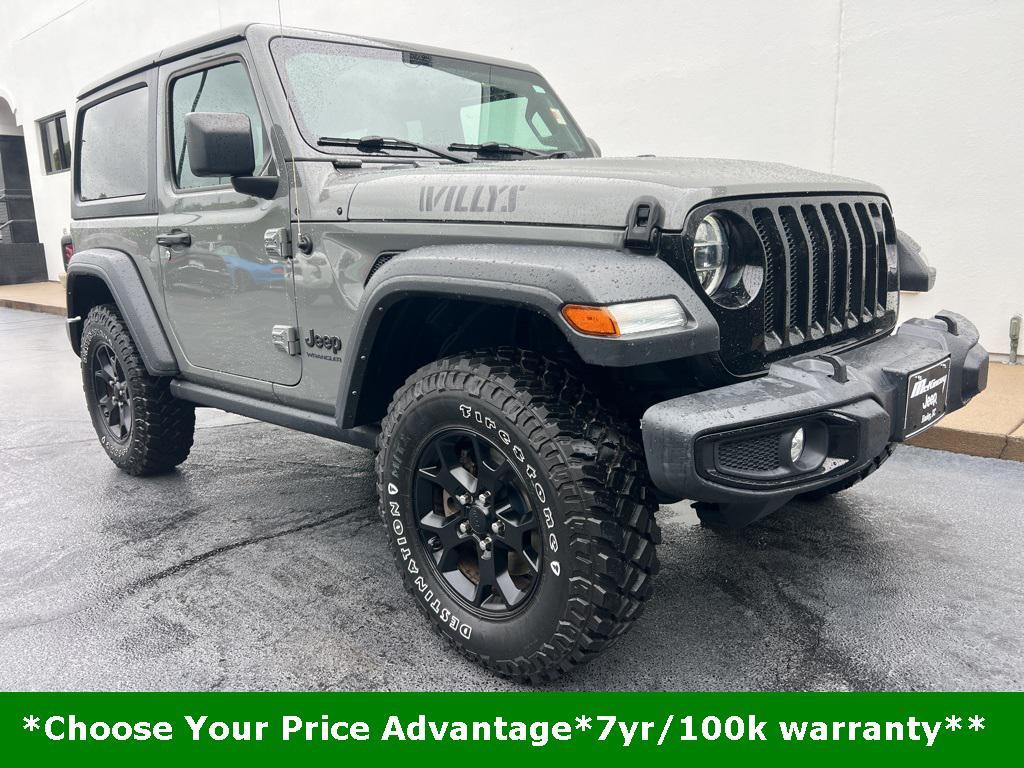used 2021 Jeep Wrangler car, priced at $31,300