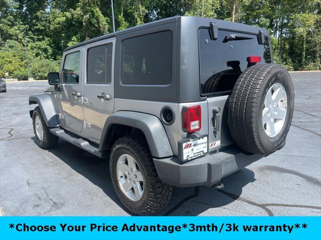 used 2017 Jeep Wrangler Unlimited car, priced at $22,400