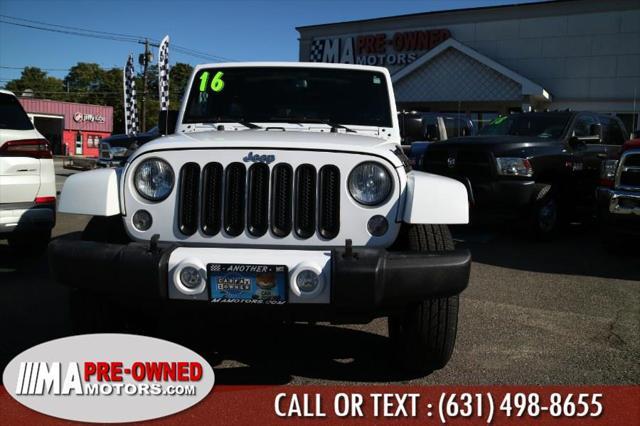 used 2016 Jeep Wrangler Unlimited car, priced at $20,985