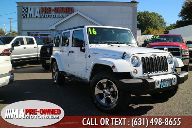 used 2016 Jeep Wrangler Unlimited car, priced at $20,985