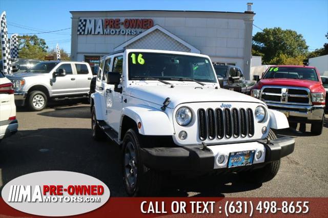 used 2016 Jeep Wrangler Unlimited car, priced at $20,985