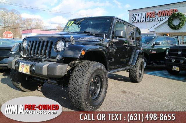 used 2017 Jeep Wrangler Unlimited car, priced at $24,995