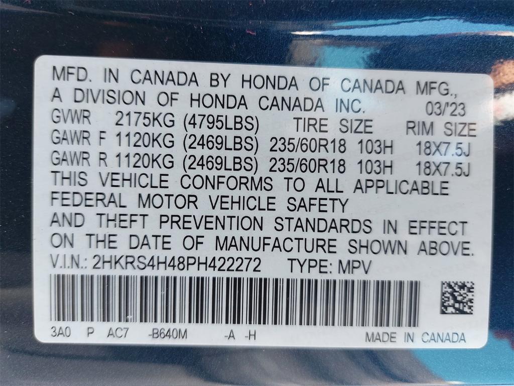 used 2023 Honda CR-V car, priced at $27,400