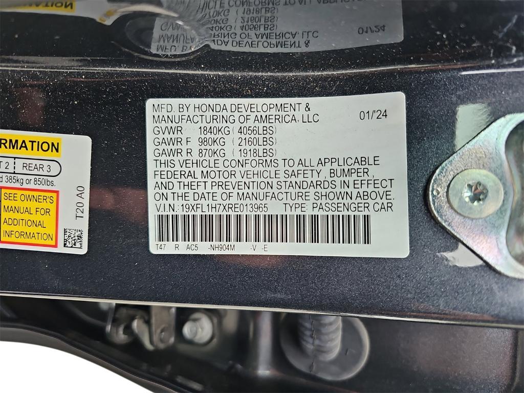 used 2024 Honda Civic car, priced at $27,999