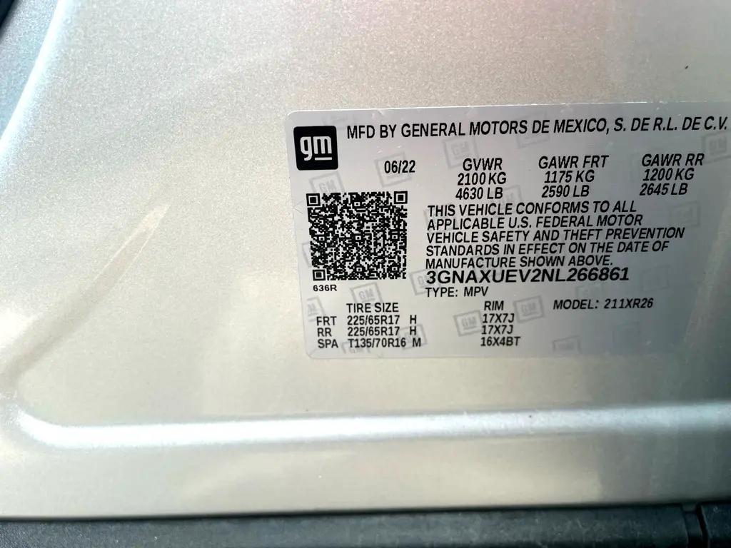 used 2022 Chevrolet Equinox car, priced at $16,450