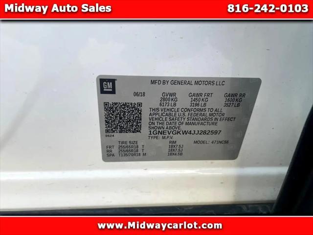 used 2018 Chevrolet Traverse car, priced at $9,950