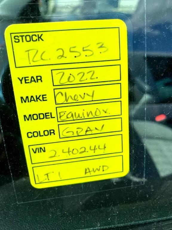 used 2022 Chevrolet Equinox car, priced at $17,850