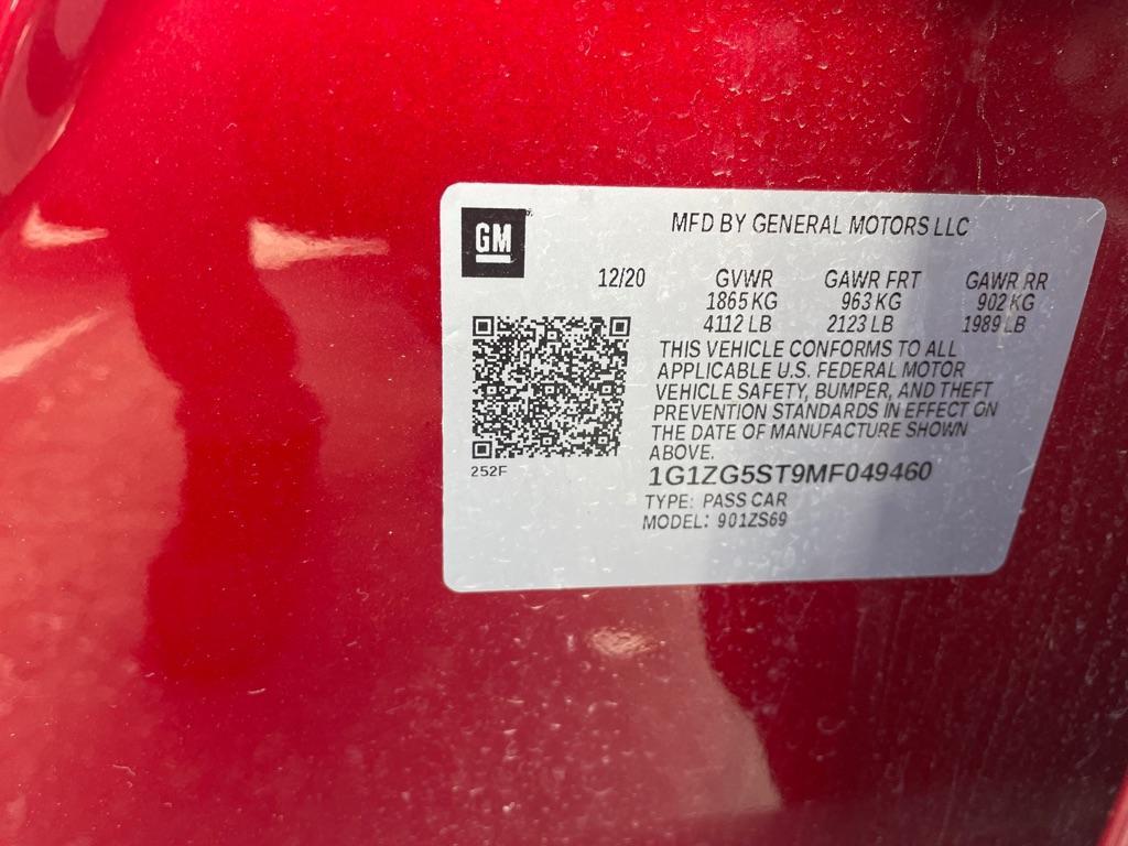 used 2021 Chevrolet Malibu car, priced at $11,350