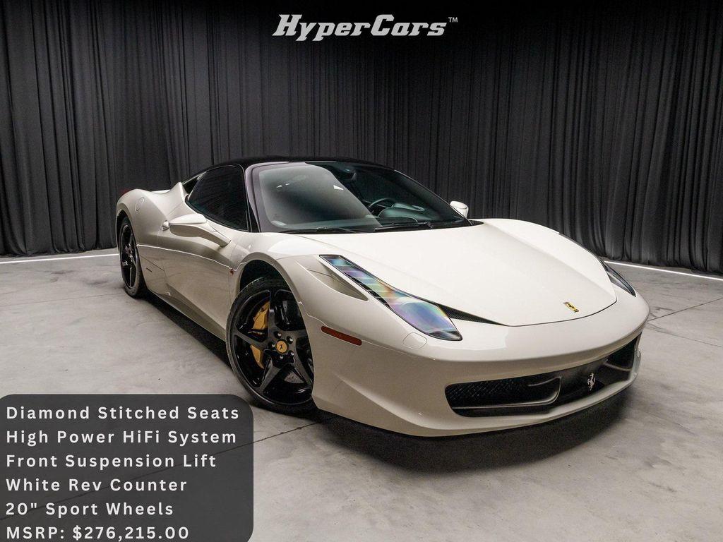 used 2010 Ferrari 458 Italia car, priced at $199,990