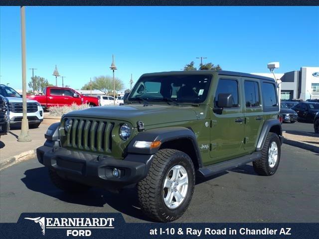 used 2020 Jeep Wrangler Unlimited car, priced at $29,073