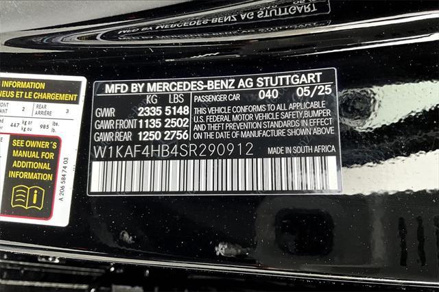 new 2025 Mercedes-Benz C-Class car, priced at $59,395