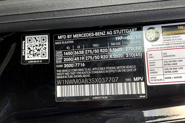 new 2025 Mercedes-Benz G-Class car, priced at $181,600