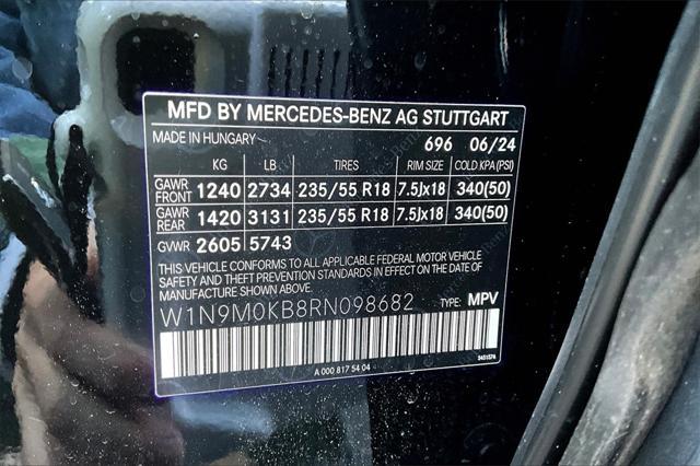 new 2024 Mercedes-Benz EQB 300 car, priced at $64,495