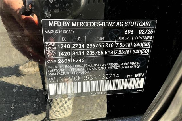 new 2025 Mercedes-Benz EQB 300 car, priced at $63,675