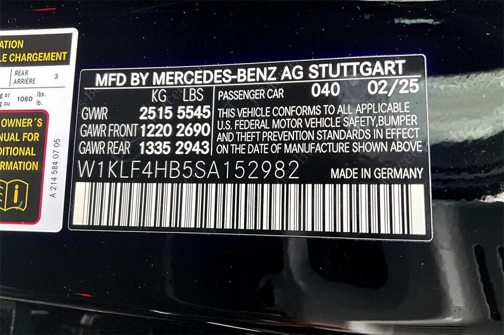 new 2025 Mercedes-Benz E-Class car, priced at $67,345