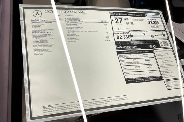 new 2025 Mercedes-Benz C-Class car, priced at $54,885