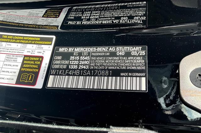 new 2025 Mercedes-Benz E-Class car, priced at $67,345