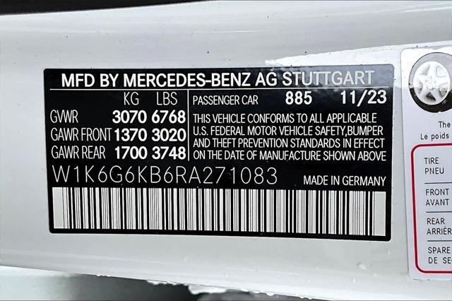 new 2024 Mercedes-Benz S-Class car, priced at $141,325