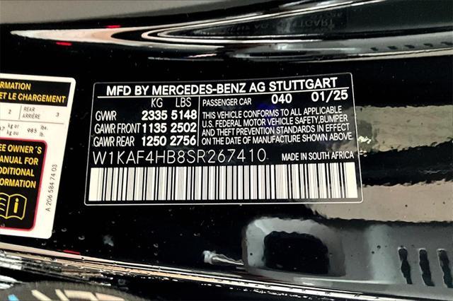 new 2025 Mercedes-Benz C-Class car, priced at $58,185