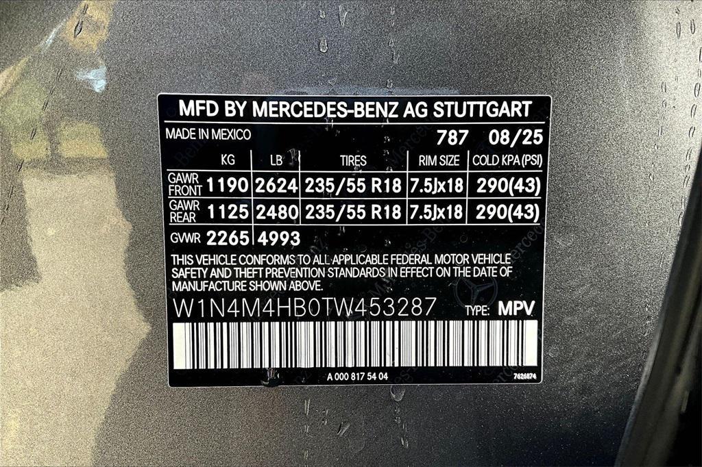 new 2026 Mercedes-Benz GLB 250 car, priced at $53,295