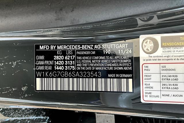 new 2025 Mercedes-Benz S-Class car, priced at $155,295